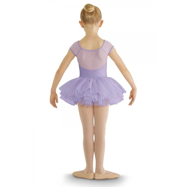 Bloch cap sleeve tutu leotard, detský dres s tutu sukničkou