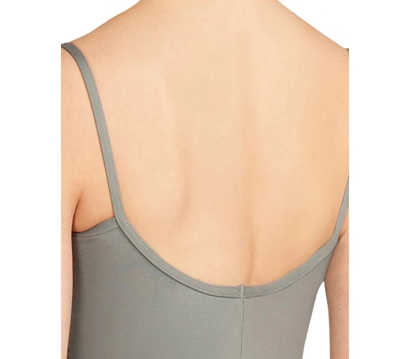 Capezio mellrésznél húzott spagetti pántos dressz - Szürke Capezio