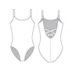 Capezio BD101, balett dressz W/X keresztpántokkal