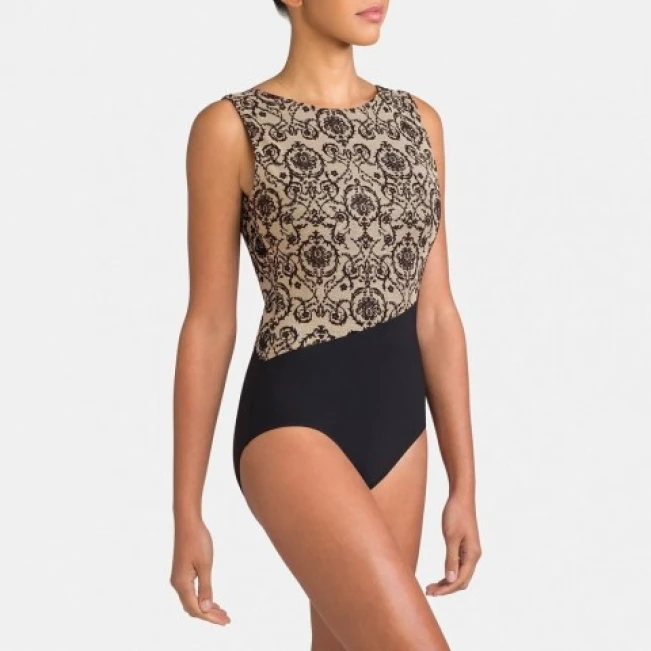 Capezio Rococo Riche Boatneck Tank Leotard, baletný dres Capezio Rococo Riche Boatneck Tank Leotard, baletný dres