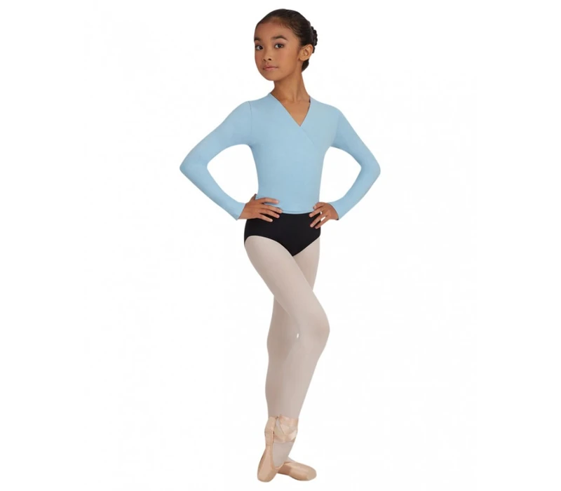 Capezio cross over felső, felső lányoknak bemelegítésre - Gránátvörös Capezio
