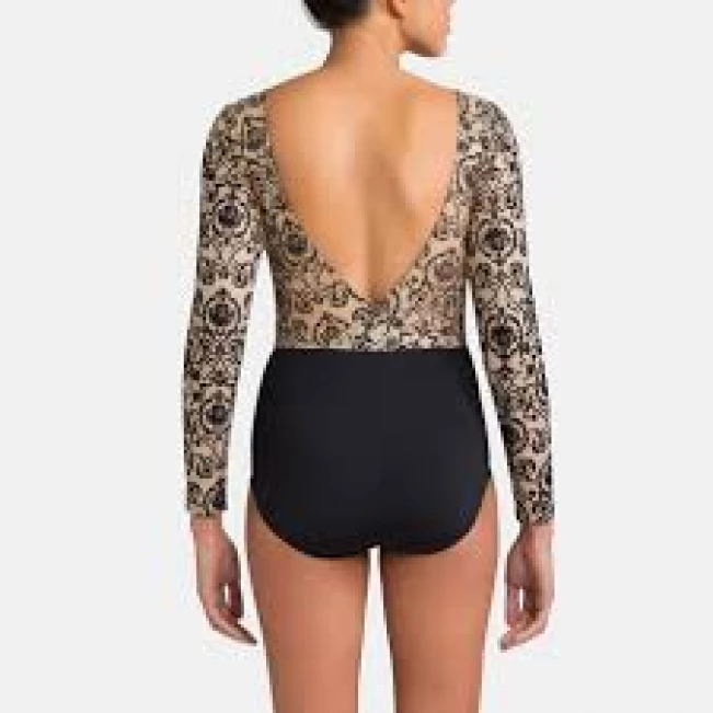Capezio Rococo Riche Lond Sleeve Leotard, baletný dres