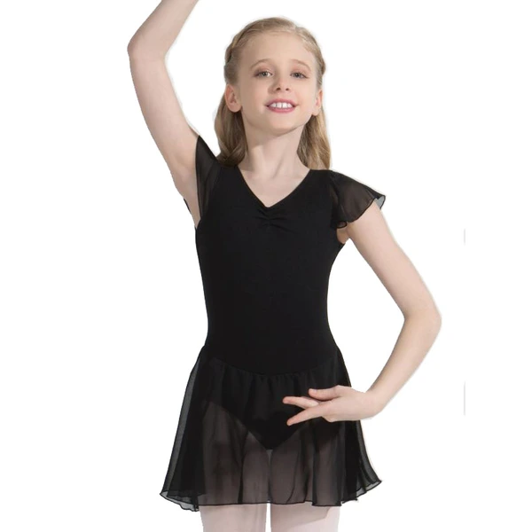 Capezio flutter sleeve dress, dressz szoknyával