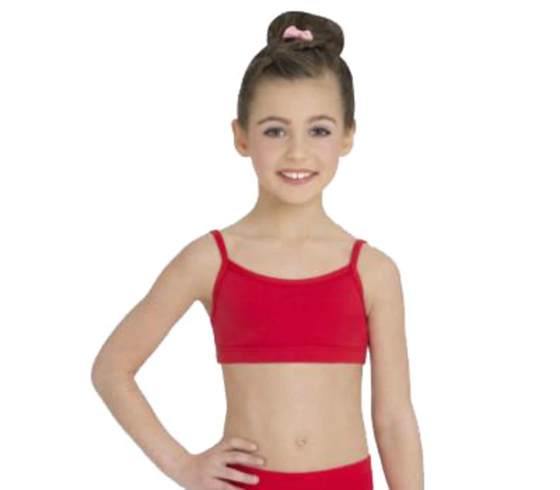 Capezio Camisole Bra Top, spagetti pántos sportmelltartó - Fehér