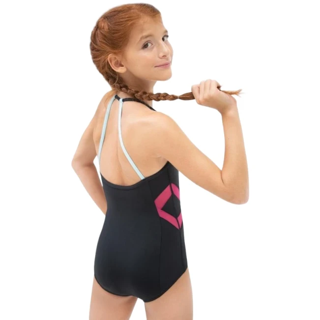 Capezio colorblock Halter Strap Leotard, dressz lányoknak Capezio colorblock Halter Strap Leotard, dressz lányoknak