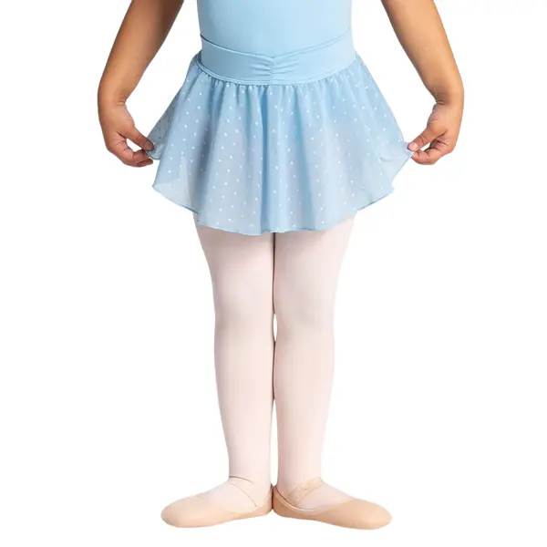 Capezio Swiss Dot Cinch Waistband Layer Skirt, szoknya kislányoknak