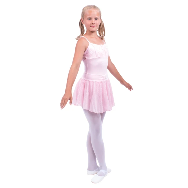 Capezio Swiss Dot Cinch Waistband Layer Skirt, szoknya kislányoknak