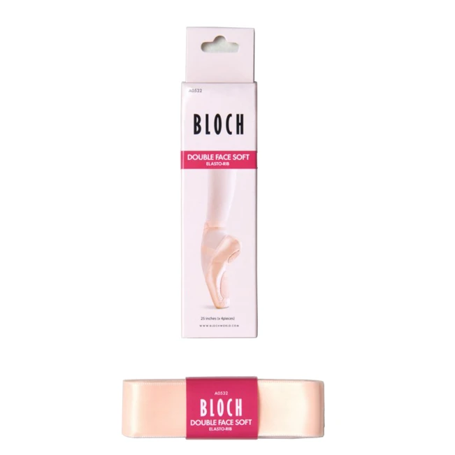 Bloch Double Face Soft Elastorib, szatén szalagok bevarrt gumival Bloch Double Face Soft Elastorib, szatén szalagok bevarrt gumival