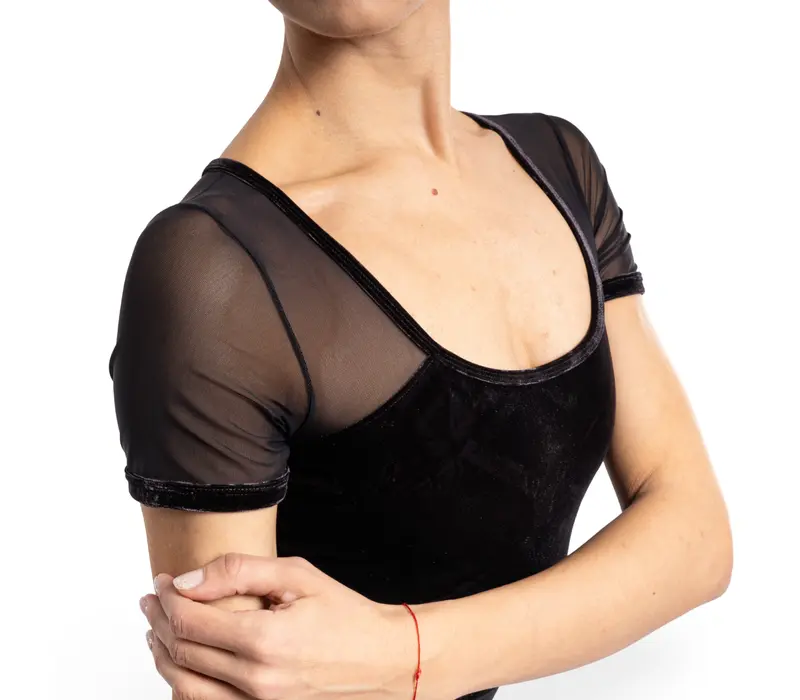 Bloch Anna cap sleeve leotard, női dressz - Fekete