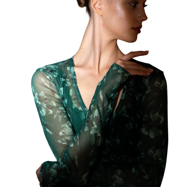 Bloch Arden Long Sleeve Top Z4146, megkötős felső hölgyeknek