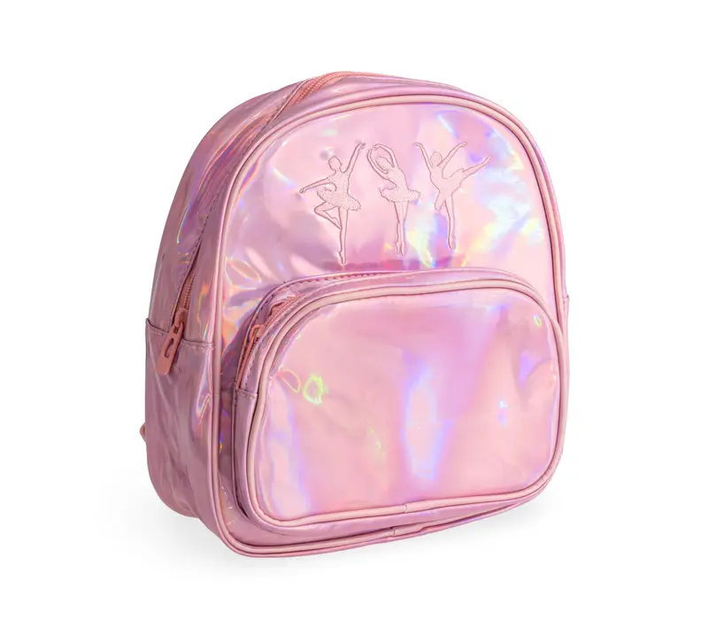 Bloch Ballerina Backpack, szivárványos lány hátizsák - Irizáló rózsaszín