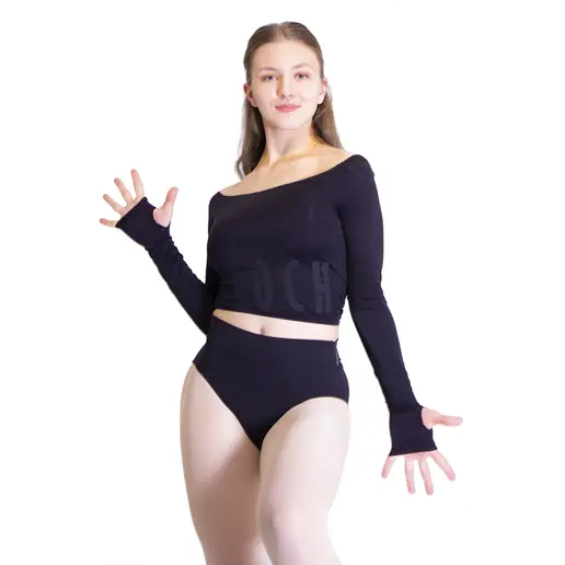 Hosszú ujjú crop top Bloch