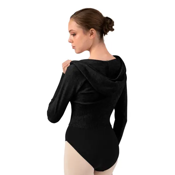 Bloch Cropped Knit Full Zip Hoodie, női kapucnis pulóver Bloch Cropped Knit Full Zip Hoodie, női kapucnis pulóver
