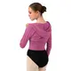 Bloch Cropped Knit Full Zip Hoodie, női kapucnis pulóver Bloch Cropped Knit Full Zip Hoodie, női kapucnis pulóver