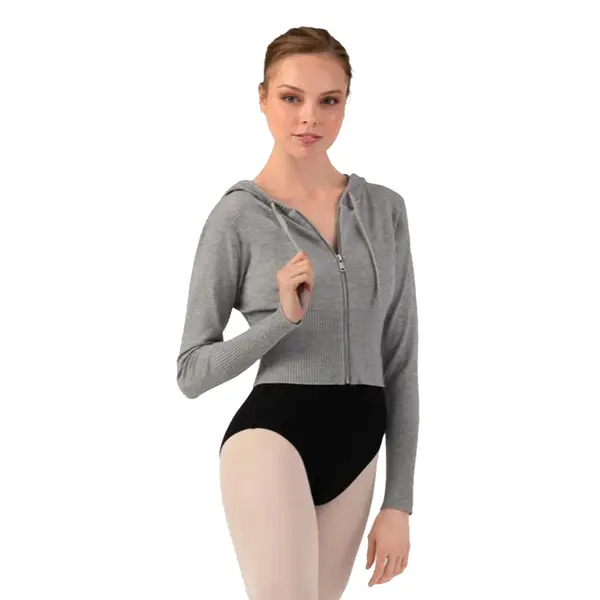 Bloch Cropped Knit Full Zip Hoodie, női kapucnis pulóver Bloch Cropped Knit Full Zip Hoodie, női kapucnis pulóver