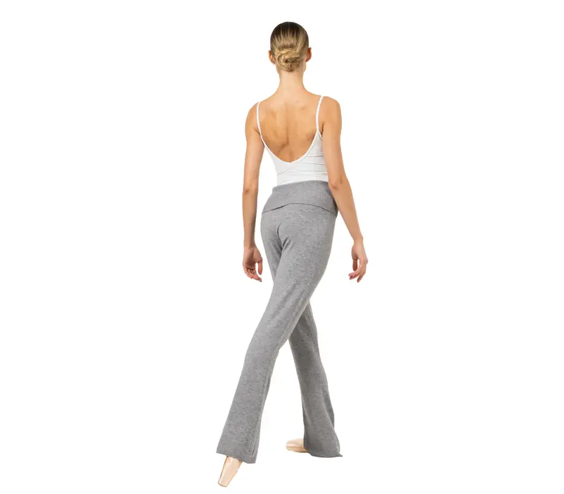 Bloch Flare Pant Rollover, kötött táncnadrág nőknek Bloch Flare Pant Rollover, kötött táncnadrág nőknek - Szürke Bloch