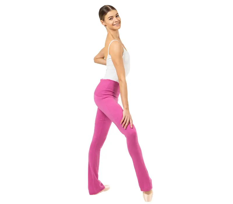 Bloch Flare Pant Rollover, kötött táncnadrág nőknek - Rózsaszín - Deep pink Bloch Bloch Flare Pant Rollover, kötött táncnadrág nőknek - Rózsaszín - Deep pink Bloch
