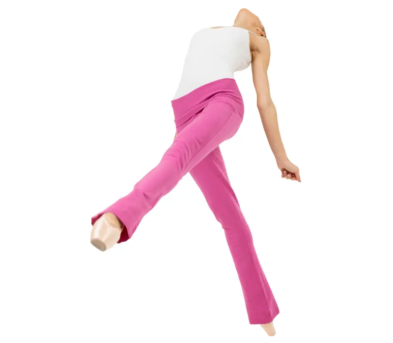 Bloch Flare Pant Rollover, kötött táncnadrág nőknek Bloch Flare Pant Rollover, kötött táncnadrág nőknek - Rózsaszín - Deep pink Bloch