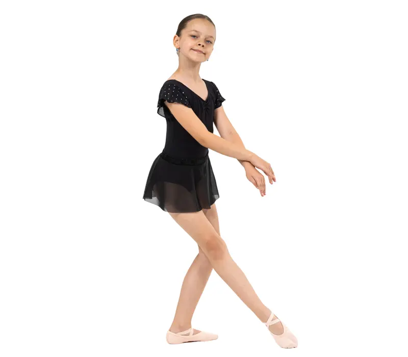 Bloch Mesh pull on skirt Sadie, lány szoknya - Fekete