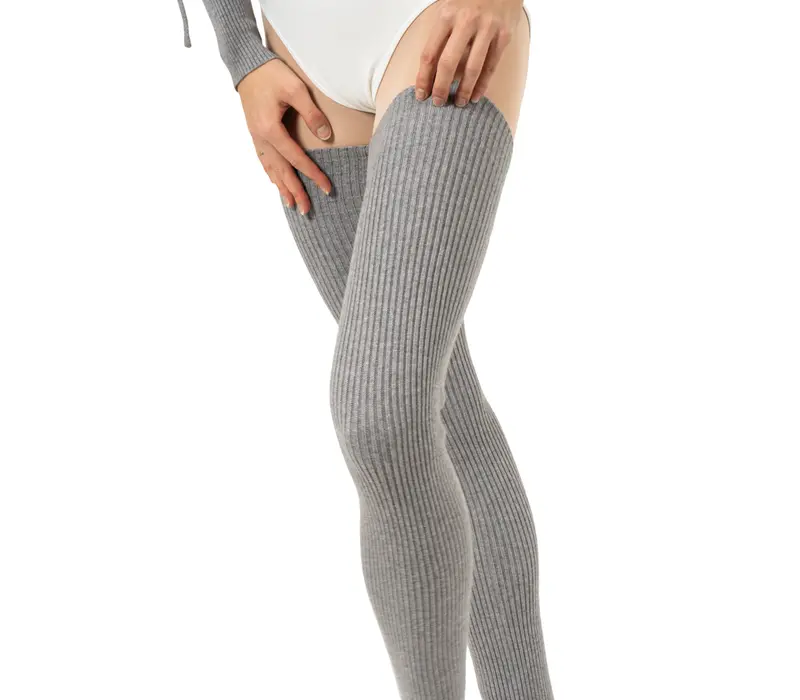 Bloch thigh high legwarmer, hosszú kötött lábszármelegítő - Szürke Bloch