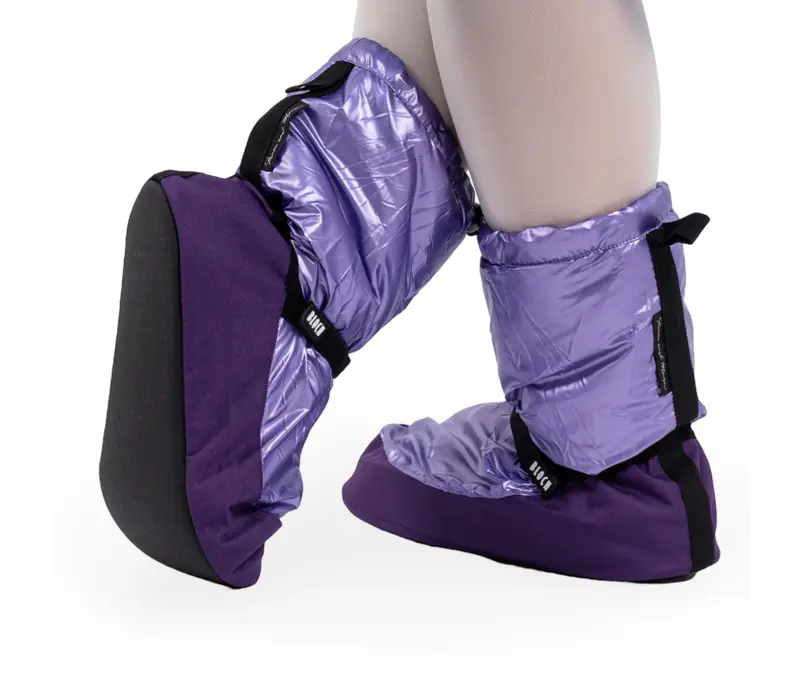 Bloch metalic bootie, női mamusz - Lila purple metallic Bloch