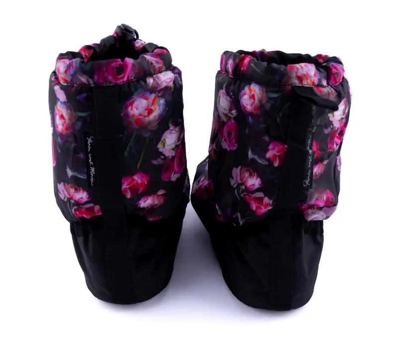 Bloch Booties, mintás melegítő cipő - virágok Bloch