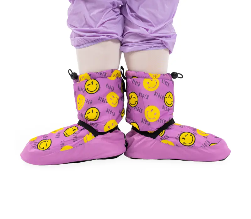 Bloch crazy printed booties, melegítő cipő - Smiley Print Bloch
