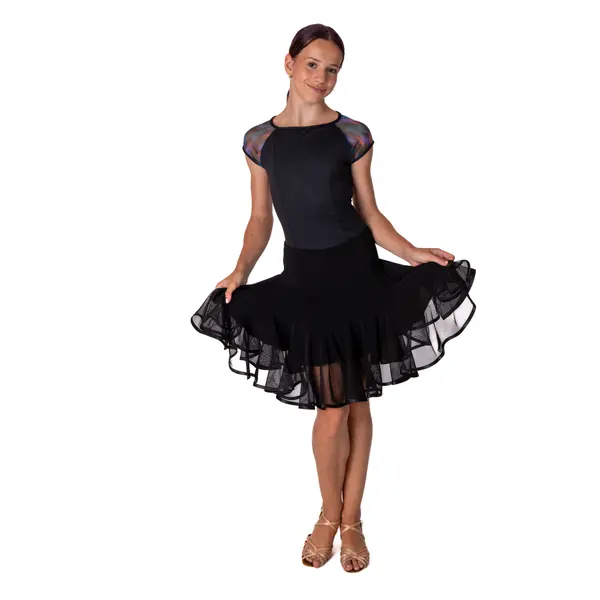 Capezio Mystical raglan ballroom, rövid ujjú lány dressz