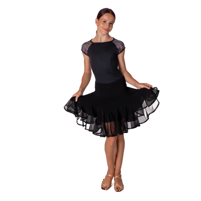 Capezio Mystical raglan ballroom, rövid ujjú lány dressz Capezio Mystical raglan ballroom, rövid ujjú lány dressz