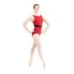 Capezio C'est La Vie Fleur Leotard női ruha széles vállpánttal - Skarlátvörös Capezio Capezio C'est La Vie Fleur Leotard női ruha széles vállpánttal - Skarlátvörös Capezio