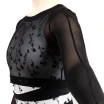 Capezio C'est La Vie Joyeux mesh cover up női top - Fekete Capezio C'est La Vie Joyeux mesh cover up női top - Fekete
