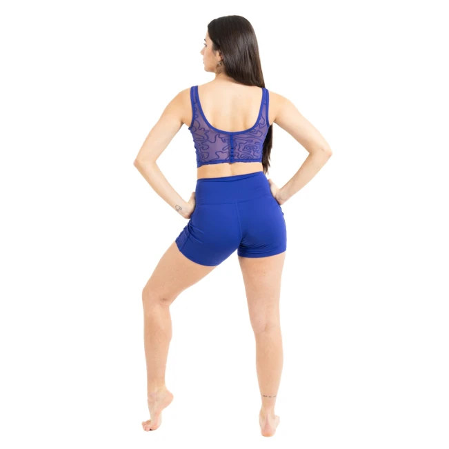 Capezio Bella Notte Vita Side Panel Short, női rövidnadrág Capezio Bella Notte Vita Side Panel Short, női rövidnadrág - Spektrum Kék