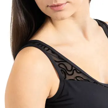 Capezio Bella Notte Dolce Tank, női top - Fekete