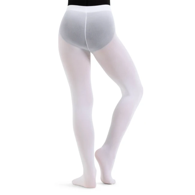 Capezio ultra soft Footed Tight, lány harisnya teljes talprésszel - Fehér