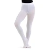 Capezio ultra soft Footed Tight, lány harisnya teljes talprésszel - Fehér