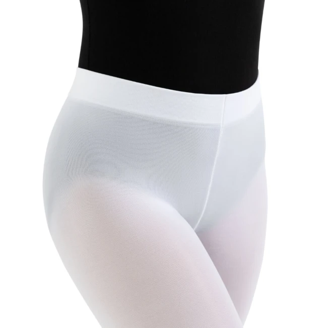 Capezio ultra soft Footed Tight, lány harisnya teljes talprésszel - Fehér