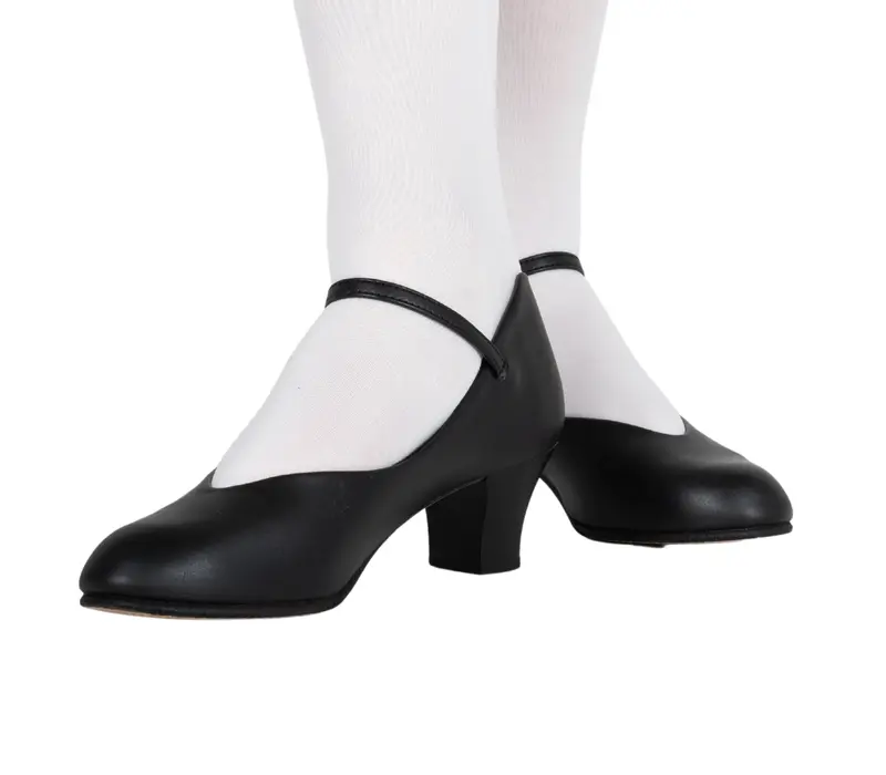 Capezio Jr Footlight, karakter cipő - Fekete