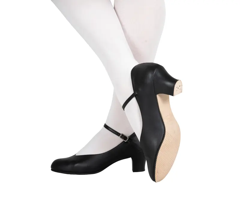 Capezio Jr Footlight, karakter cipő - Fekete