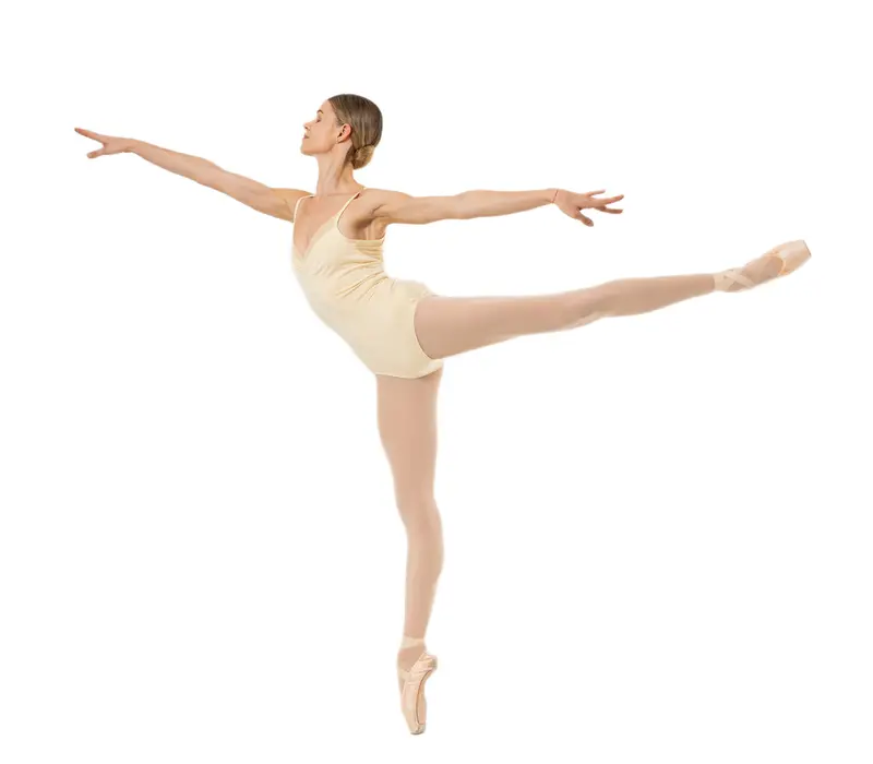 Capezio Anemoia Leotard, női vékony pántos dressz - Világossárga - Butter Capezio