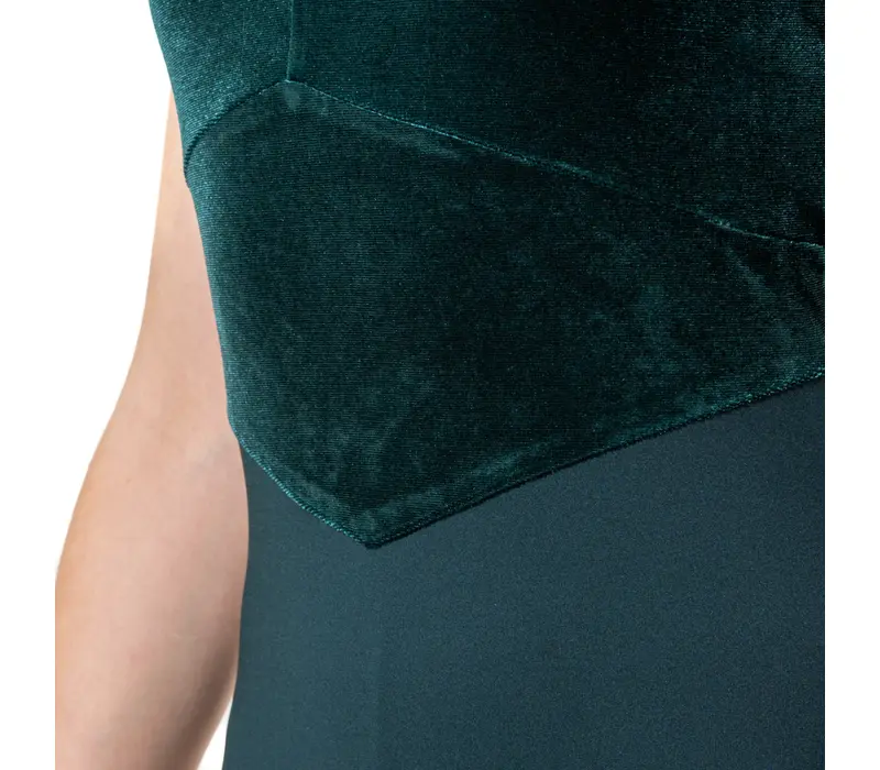 Capezio, pántos balett dressz  - Sötétzöld