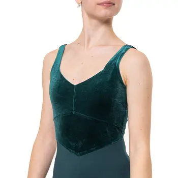 Capezio, pántos balett dressz  - Sötétzöld