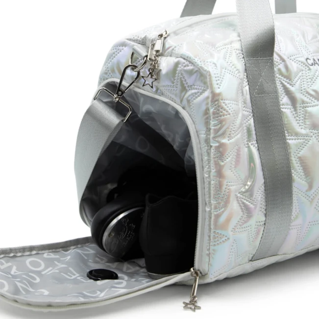 Capezio Metallic star travel duffle, táska Capezio Metallic star travel duffle, táska - Ezüst Metallic Silver Capezio