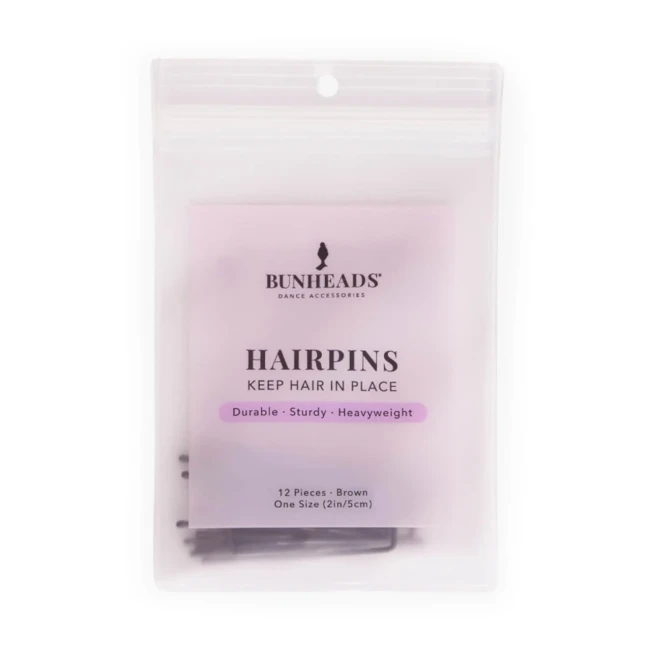 Bunheads, 5 cm hosszú hullámcsatok - Barna