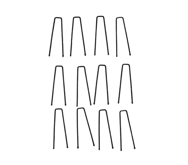 Bunheads, 5 cm hosszú hullámcsatok - Fekete