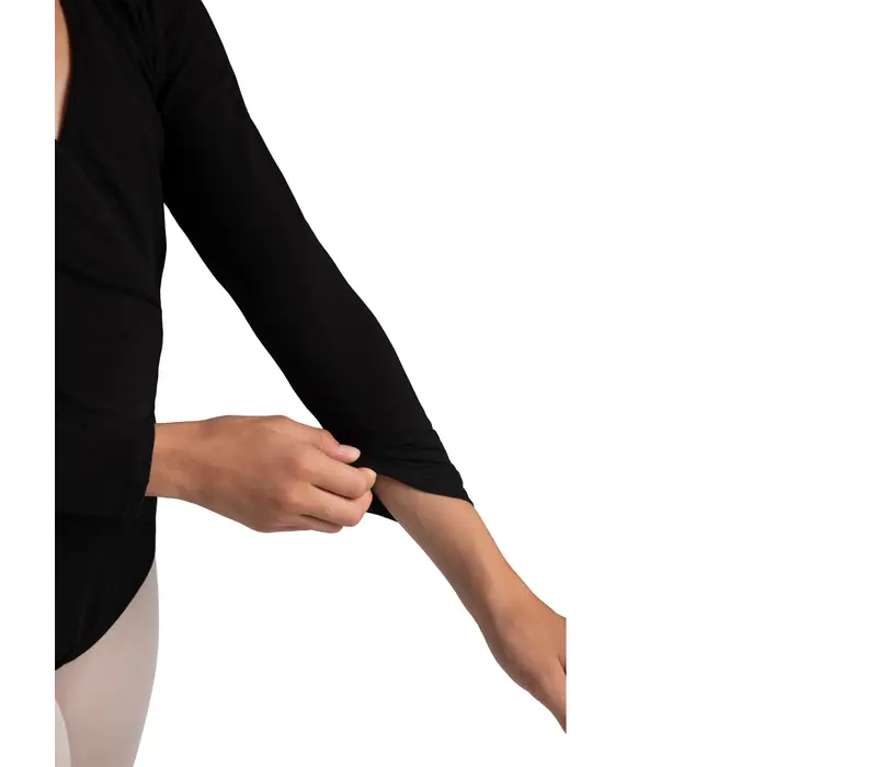 Capezio cross over felső, felső lányoknak bemelegítésre - Gránátvörös Capezio