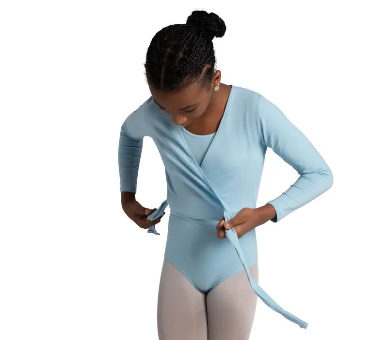 Capezio cross over felső, felső lányoknak bemelegítésre - Gránátvörös Capezio