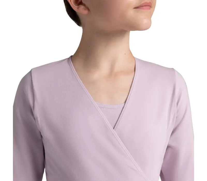 Capezio cross over felső, felső lányoknak bemelegítésre - Levendulalila Capezio