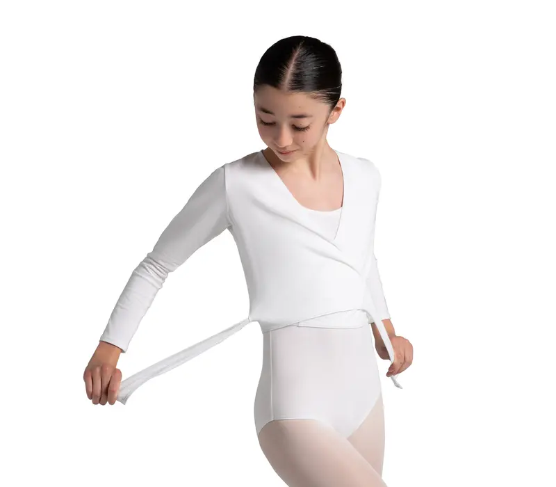 Capezio cross over felső, felső lányoknak bemelegítésre - Gránátvörös Capezio