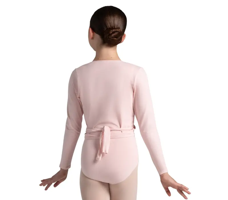 Capezio cross over felső, felső lányoknak bemelegítésre - Gránátvörös Capezio