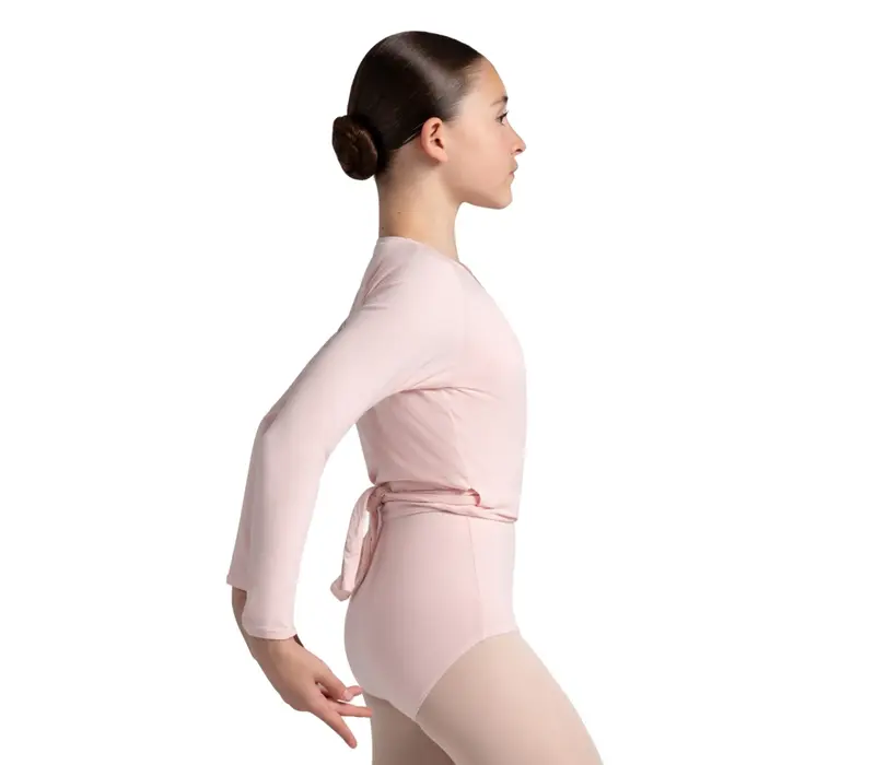 Capezio cross over felső, felső lányoknak bemelegítésre - Gránátvörös Capezio